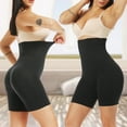 thumbnail image 3 of QRIC Women Shapewear Shorts Tummy Control Butt Lifter Body Shaper High Waist Compression Shorts Thigh Slimmer Pack of 2, 3 of 7