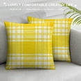 thumbnail image 3 of Qinduosi Pillow Covers Decorations Yellow Buffalo Plaid Throw Pillowcase Indoor Outdoor Cushion Case for Home Bedroom Decor, 3 of 5