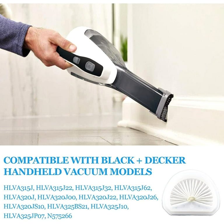 VLPF10 Replacement Filter for Black and Decker Dustbuster Hand Vacuum  Replace Model # HLVA315J HLVA320J00 N575266 (4 Pack) 