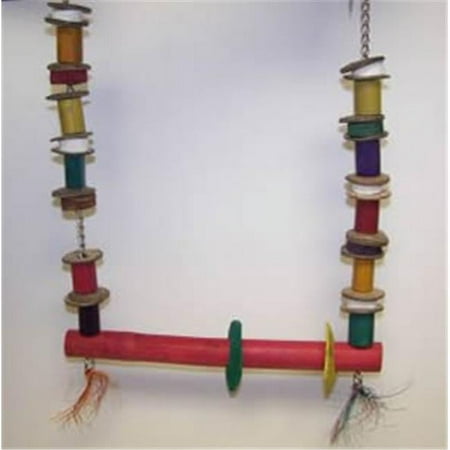 Planet Pleasures 506-41121 Planet Pleasures BamBoozlers Swing Small 13in Natural Bird Toy