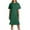 Green, variant on yillto Womens Plus Size Tshirts Dress Short Sleeve Crew Neck Summer Causal Ruched Midi Dresses M-3XL