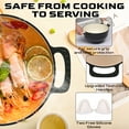 thumbnail image 5 of Ktaxon 7.5 Quart Enameled Cast Iron Dutch Oven with Upgraded Textured Handles Pre-Seasoned Cookware, Induction & Oven Safe up to 500°F, Black, 5 of 13