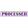 thumbnail image 1 of Printtoo Processed Self Inking Rubber Stamp Pre-Inked Office Stamp- Home Office Business Stationery, Purple- 42 x 9 mm, 1 of 7