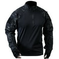 thumbnail image 6 of Qingpeng Men's Camouflage Jacket 1/4 Zip Long Sleeve Outdoor Hiking Training Jacket, 6 of 7