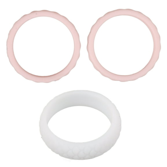 3 Pcs Fish Scale Pattern Ring Toe Rings for Women Sterling Silver Crochet Lovers