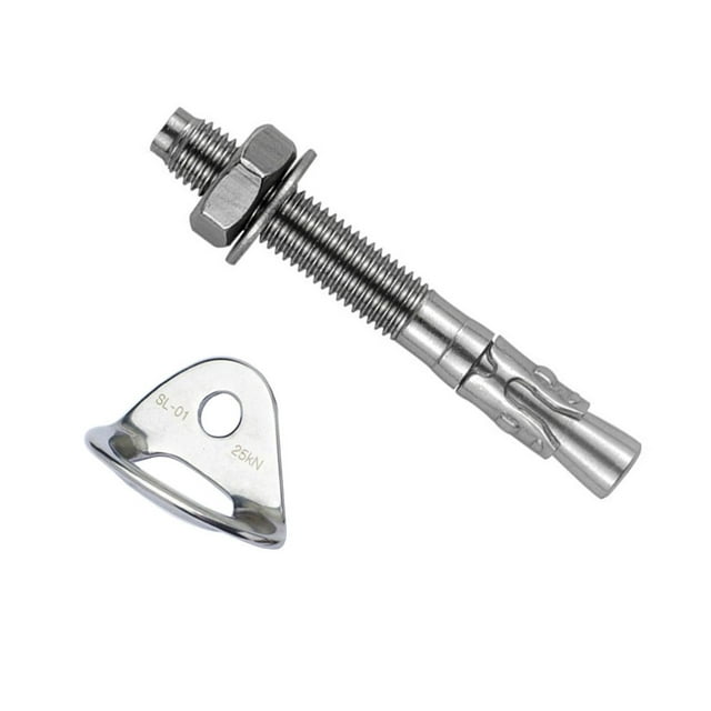 Wosthever Clavos de pitón para escalada en roca, montaje de clavos, hoja colgante, suministro de montajes, pitones, acero inoxidable 316, Escalada