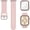 Pink, variant on 3-in-1 Compatible for Apple Watch Band 40mm 41mm 42mm 44mm 45mm 46mm, Soft Silicone Sport Strap for iWatch Series SE 11 10 9 8 7 6 5 4 3