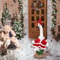 thumbnail image 3 of Christmas Goose Outfit Handmade Porch Goose Santa Outfits Cute Goose Clothes for 23" Goose Halloween Christmas Outdoor Patio Yard Lawn Art, 3 of 7