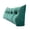 Dark Green, variant on Triangular Headboard Pillow Backrest Cushion, Wedge Reading Support Pillow with Side Pocket for Bed, Sofa and Daybed(Orange,60x50cm)