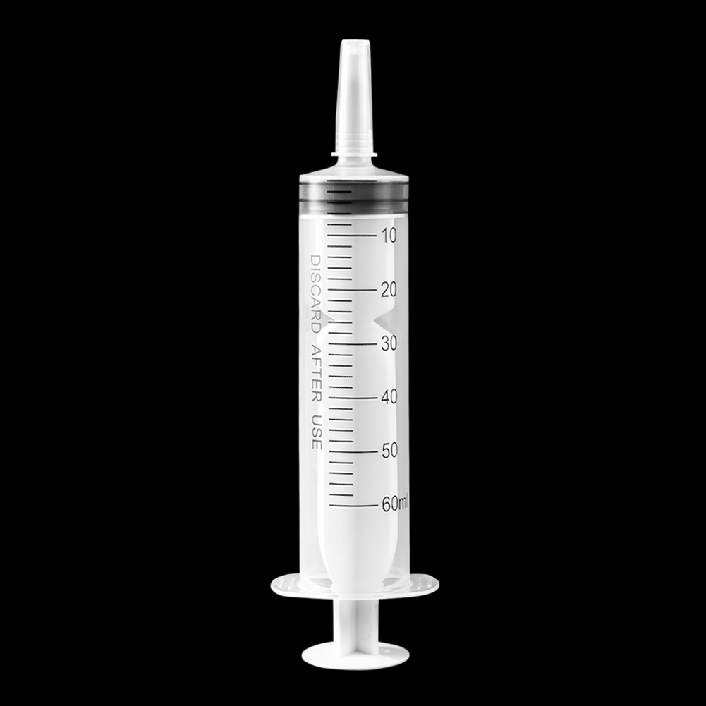 RUSR 60ml Liquid Feeding Measuring Syringe for Experiments Industrial Hydroponics - image 3 of 9