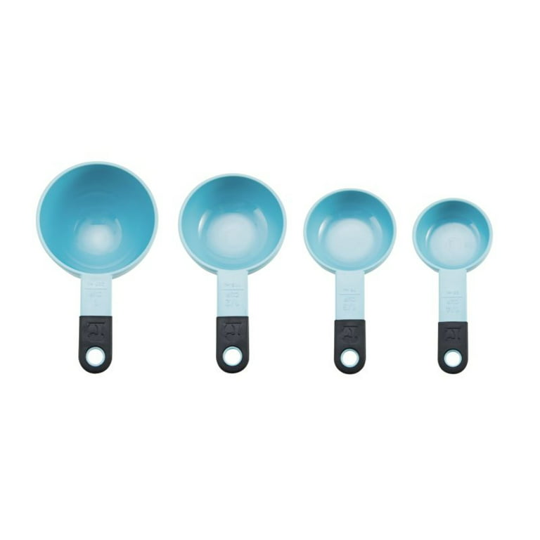 Kreigaven 6Pcs Plastic Measuring Spoons Measuring Cup Spoon Set Stackable Measuring  Cups Multi-Color Measurements Set for Mixing Baking 