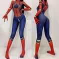 thumbnail image 1 of Women Sexy Zentai Suit Spidergirl Cosplay Costume Superhero Zentai Bodysuit Halloween Carnival Party Costume Jumpsuit Set zhangyuxiang LED, 1 of 2