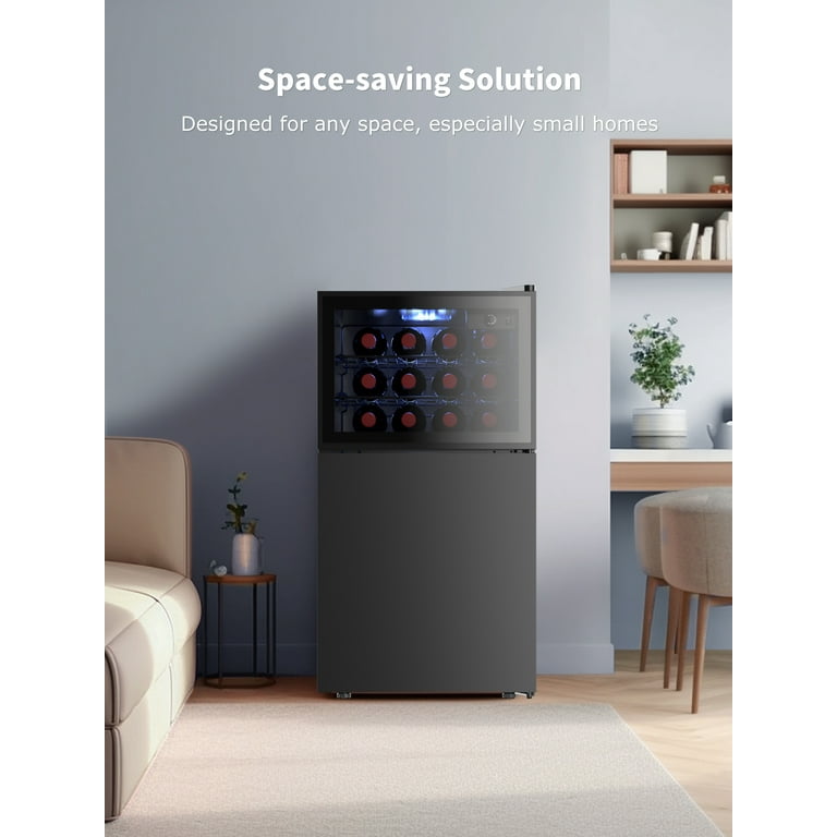 Fontaine wine 2個 SIMZLIFE 24 in. Dual Zone 21-Bottles and 88-Cans