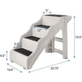 thumbnail image 2 of Frisco Foldable Nonslip Cat & Dog Stairs, Grey, 2 of 5
