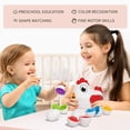 thumbnail image 4 of Pollo clasificador TEMI para niños pequeños con 6 huevos de juguete para niños mayores de 3 años, 4 of 9