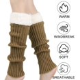 thumbnail image 5 of Women's Solid Rib Knit Leg Warmers Socks, 5 of 5