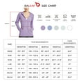 thumbnail image 6 of BALEAF Women's UV SPF UPF 50+ Long Sleeve Sun Shirts Zip Hooded Jackets Quick Dry Athletic Outdoor Hiking Purple XXXL, 6 of 6