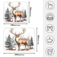 thumbnail image 2 of Ryvnso Elk Christmas Reindeer Dish Drying Mat for Kitchen Countertop 18x24 Large Dish Pad Drainer Rack Dish Sink Mats, 2 of 7