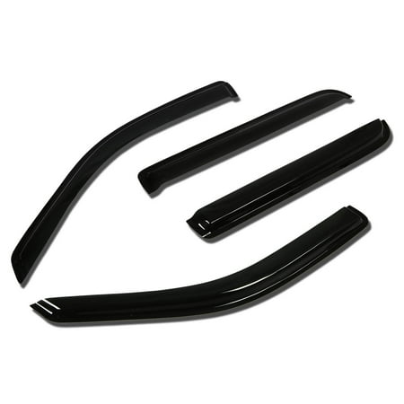 Mercury Mountaineer Wind Deflector for 02-10 ford explorer/mercury mountaineer/lincoln aviator 4pcs window visor deflector (dark smoke) 04 05 06 07 08 09 ()