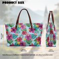 thumbnail image 6 of Eheartsgir Tote Handbag with with Zipper Lightweight, Vibrant Floral Print Large Capacity Top Handle Tote Bag for Shopping Daily Use, 6 of 6