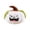 White, variant on Halloween Plush Pumpkin Toy, Spooky Cute Winking Demon Design, 1 Pack Soft White Stuffed Throw Pillow for Kids Party Home Decor Halloween Themed Holiday Gift Collection