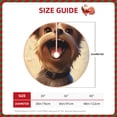 thumbnail image 2 of Rateoe Cartoon Happy Cute Puppy Pattern Christmas Tree Skirt with Ties , Christmas Tree Decorations, Farmhouse Christmas Decor Xmas Holiday Decorations-48", 2 of 6