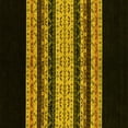 thumbnail image 1 of Ahgly Company Indoor Square Abstract Yellow Modern Area Rugs, 4' Square, 1 of 4