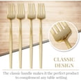 thumbnail image 3 of Elegant Disposable Gold Silverware Set, Disposable Plastic Cutlery Set includes 20 Forks, Gold Flatware Set Great for Parties, 20 Servings Of Upscale Cutlery Set for Weddings, Events, Celebrations, 3 of 5