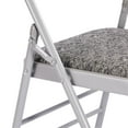 thumbnail image 3 of VTOY 2-Pack Folding Chairs with Padded Cushion Metal Foldable Chair for Home and Office, for Indoor and Outdoor Events-Gray, 3 of 10