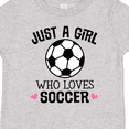 thumbnail image 4 of Inktastic Just a Girl Who Loves Soccer Girls Toddler T-Shirt, 4 of 5