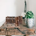 thumbnail image 3 of Shisuyan Foldable Equal Sides Bamboo Fence Small Screen Garden Flower Fence Brown 1PC, 3 of 8