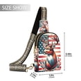 thumbnail image 2 of Deer on American Flag Crossbody Bags Backpack Chest Bag Shoulder Bag Waist Bag for Outdoor Travel Hiking Fitness Cycling, 2 of 7
