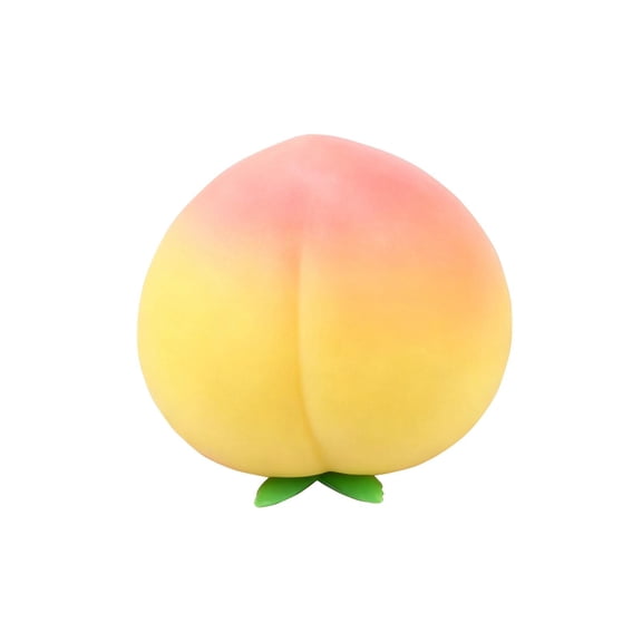 Jumbo Peach Squishy Toys Slow Rising Yellow Simulated Fruit Squeeze Relaxation 1-Pack