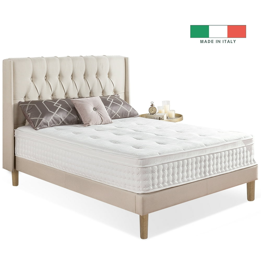 Zinus 12” Euro Top Hybrid Mattress, Queen