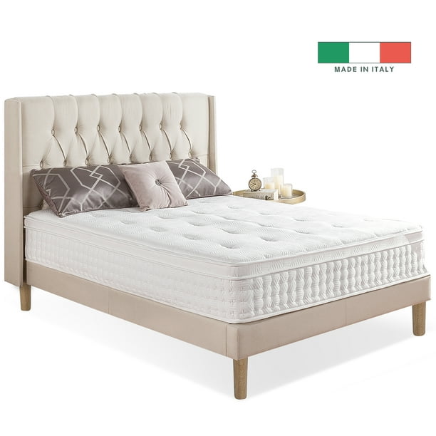 Zinus 12” Euro Top Hybrid Mattress, California King