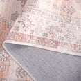 thumbnail image 5 of SAFAVIEH Arizona Tayler Medallion Polyester Machine Washable Area Rug, Beige/Rust, 6' x 6' Round, 5 of 10