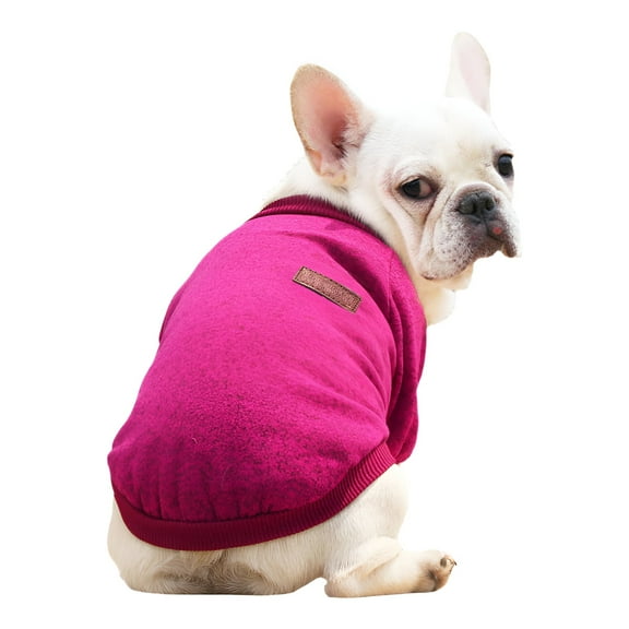 TELOLY 1Pcs Dog Sweater,Polyester Dog Sweaters for Large Dogs,Dog Sweatshirt,Claret,Xl