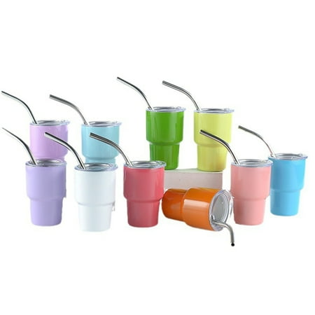 

HomeCozy 60ML Stainless Steel Cup with Straw And Lid Anti-rust Versatile Minimalistic Anti-rust Water Cup for Cocktails Juices