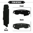 thumbnail image 5 of Unique Bargains Car Dashboard Cover Mat Compatible for Kia Optima 2016-2020, Protective Polyester Center Console Interior Trim Dash Board Mat Black, 5 of 7