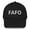 Black, variant on FAFO Dad Hat (White)