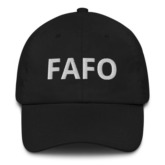 FAFO Dad Hat (Black)