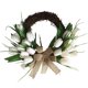 thumbnail image 1 of Guirnalda de dintel de tulipán blanco para puerta de flores de seda de estilo europeo, decoración de pared, decoración de ventana para boda y hogar, 1 of 9