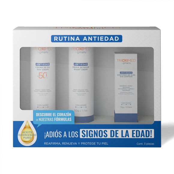 Trioximed By Omanu - Rutina SkinCare Antiedad blanco