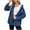 Dark Blue, variant on Meichang Women Denim Shirt Jacket Long Sleeve Shacket Coat Oversized Loose Fit Button Down Jean Jackets Comfy Lightweight Fall Denim Jacket Light Blue S