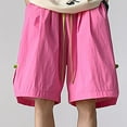 thumbnail image 2 of Timegard Mens Shorts Plus Size Casual Loose Lightweight Wide Leg Elastic Waist Shorts Summer Fashion, 2 of 5