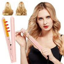 Wireless USB Curling Iron Portable Hair Straightener Cordless Ceramic Splint Fast Heating Adjustable Temperature for Dorm Travel Home Styling Curls Waves