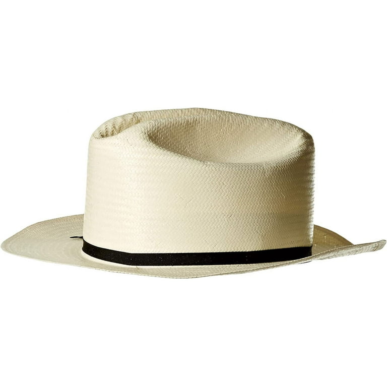 Stetson Open Road Vented Shantung Straw Western Hat: Size: 7 1/4 Chocolate Brown