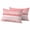 Pink, variant on Outdoor Waterproof Pillow Covers Watercolor Red Gradient Stripe Decorative Throw Pillow Protectors,Pillowcase Cushion Cases for Patio Sofa Garden Couch,16x16in,Pack of 2