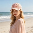 thumbnail image 4 of Clearance! Limited Edition 2026 Ocean Theme Crab Garden Morning Embroidered Cap, Adjustable Lightweight Halloween Hat, Floral Marine Life Embroidered Dad Hat for Women Men Ocean Gift, 4 of 4