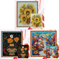 thumbnail image 1 of Hilo Algodón Ecológico Bordado Punto Cruz Girasol 14 Quilates 52x63cm, 1 of 8
